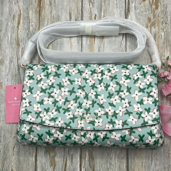 Kate Spade Laurel Way Greer Floral Crossbody Bag Purse - Picture 2 of 11